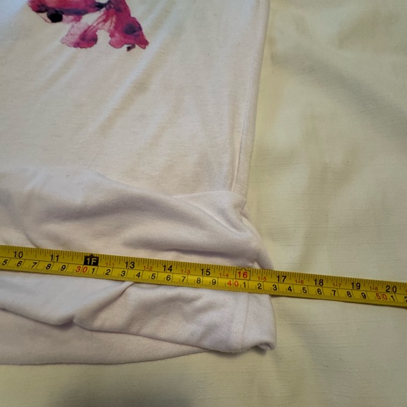 Poliana Plus White Floral Maxi Skirt with Multicolor Watercolor flower 3XL - Picture 6 of 7